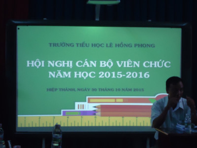 Hội nghị cán bộ, viên chức năm học 2015-2016