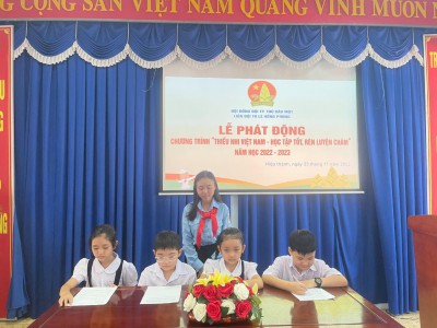 Tổ chức chương trình " Thiếu nhi Việt Nam - Học tập Tốt, rèn luyện Chăm"