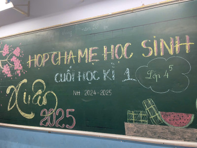 Họp cha mẹ học sinh Cuối học kỳ I. Năm học 2024-2025